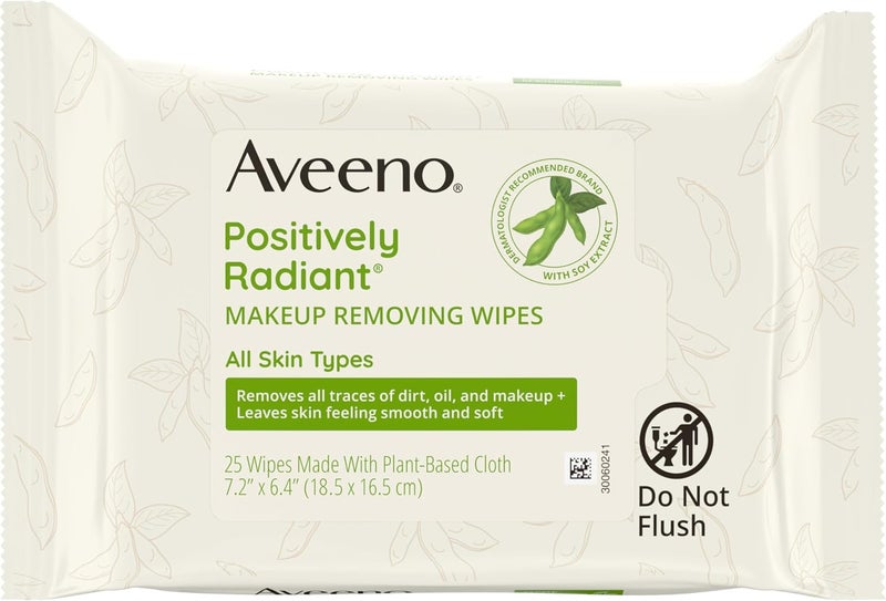 Aveeno Positively Radiant Makeup Removing Wipes - 25 Count - Image 5